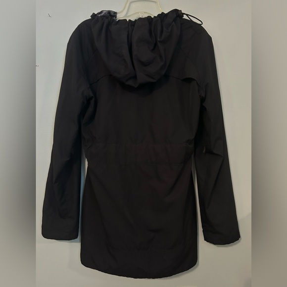 Oakley Women's Jacket Size Medium Black‎ Waist Tie Full Zip Hooded Coat - Picture 3 of 13